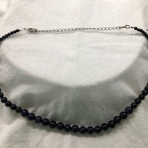 Vintage blue sunstone necklace